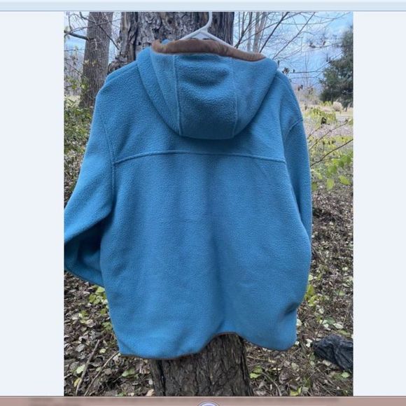 The North Face Men's Size L Blue/Brown Carbondale 1/4 Snap Fleece Hoodi… - Picture 5 of 8